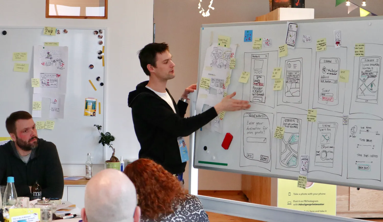 Deelnemers aan een training creatief leiderschap